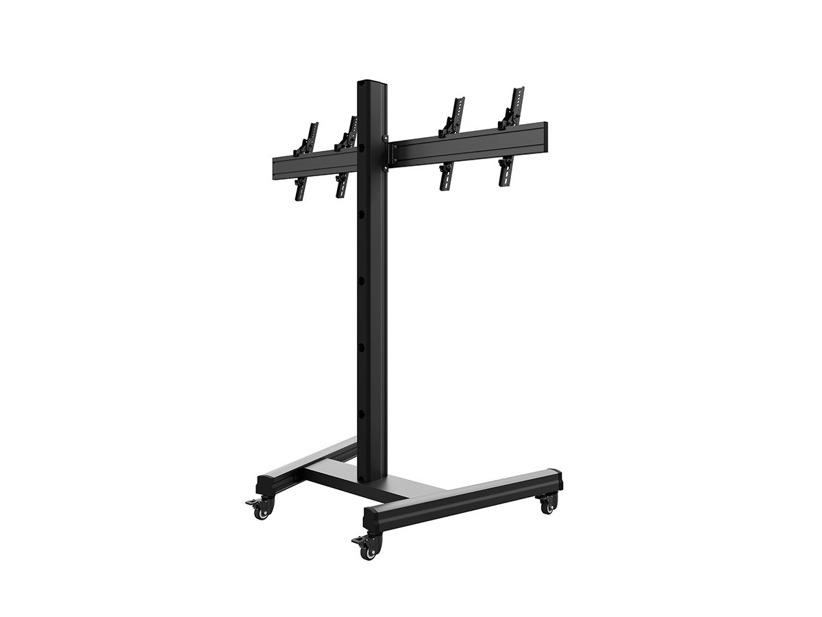 CPS Mobile Stand Dual 55 - 65 Zoll - Standsystem mobil fur 2 Displays 55-65