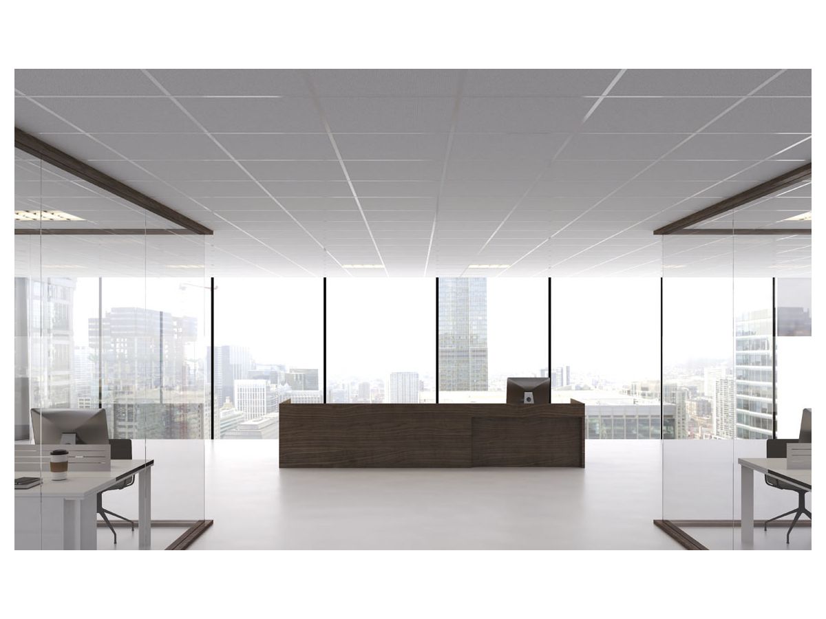 QUADRA acoustic wall - fiber black - 60x120cm False ceiling