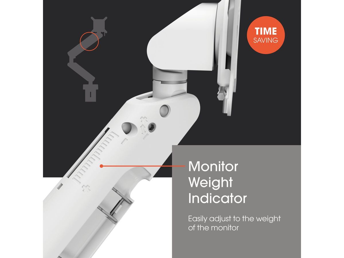 MOMO 4127 - Monitorhalter Motion Weiss