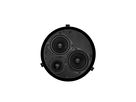 DE 200 LPT schwarz - 2-Wege-Einbaulautsprecher flach, rund, 1