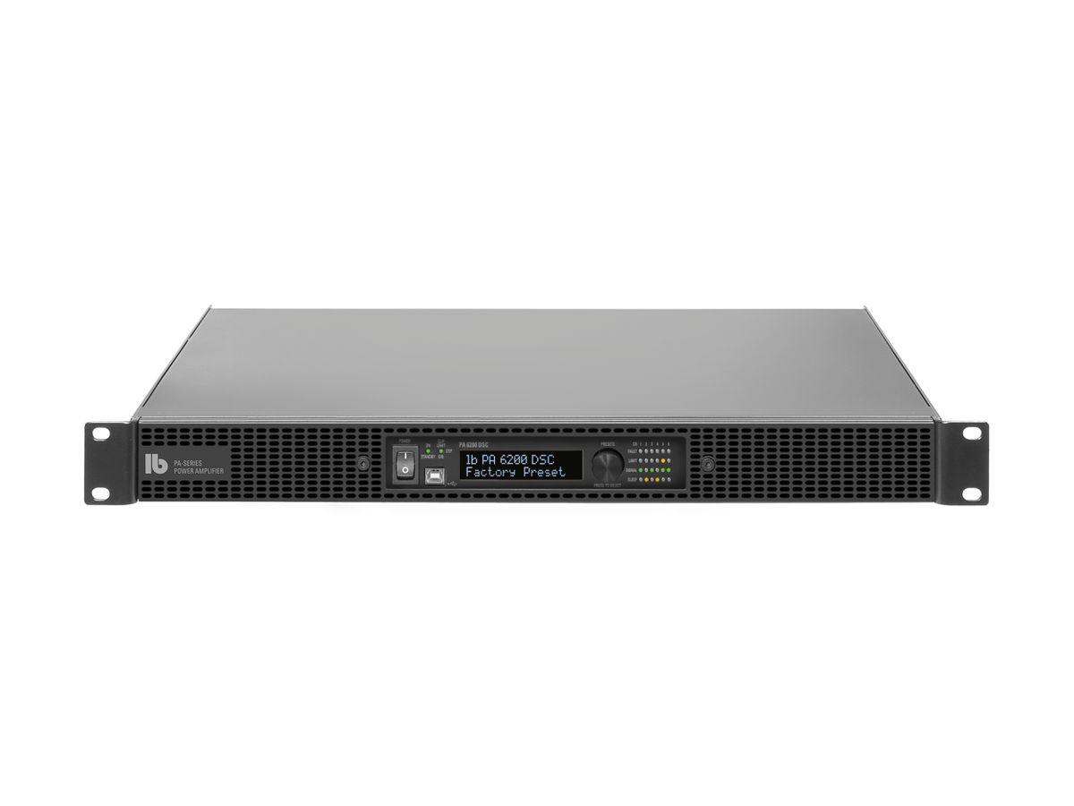 PA 6200 DSC DANTE - Amplificateur de puissance avec 8x8 DSP