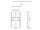 PFA 9120 - 'Display-Rückenabdeckung, Hoch, 42 -49''