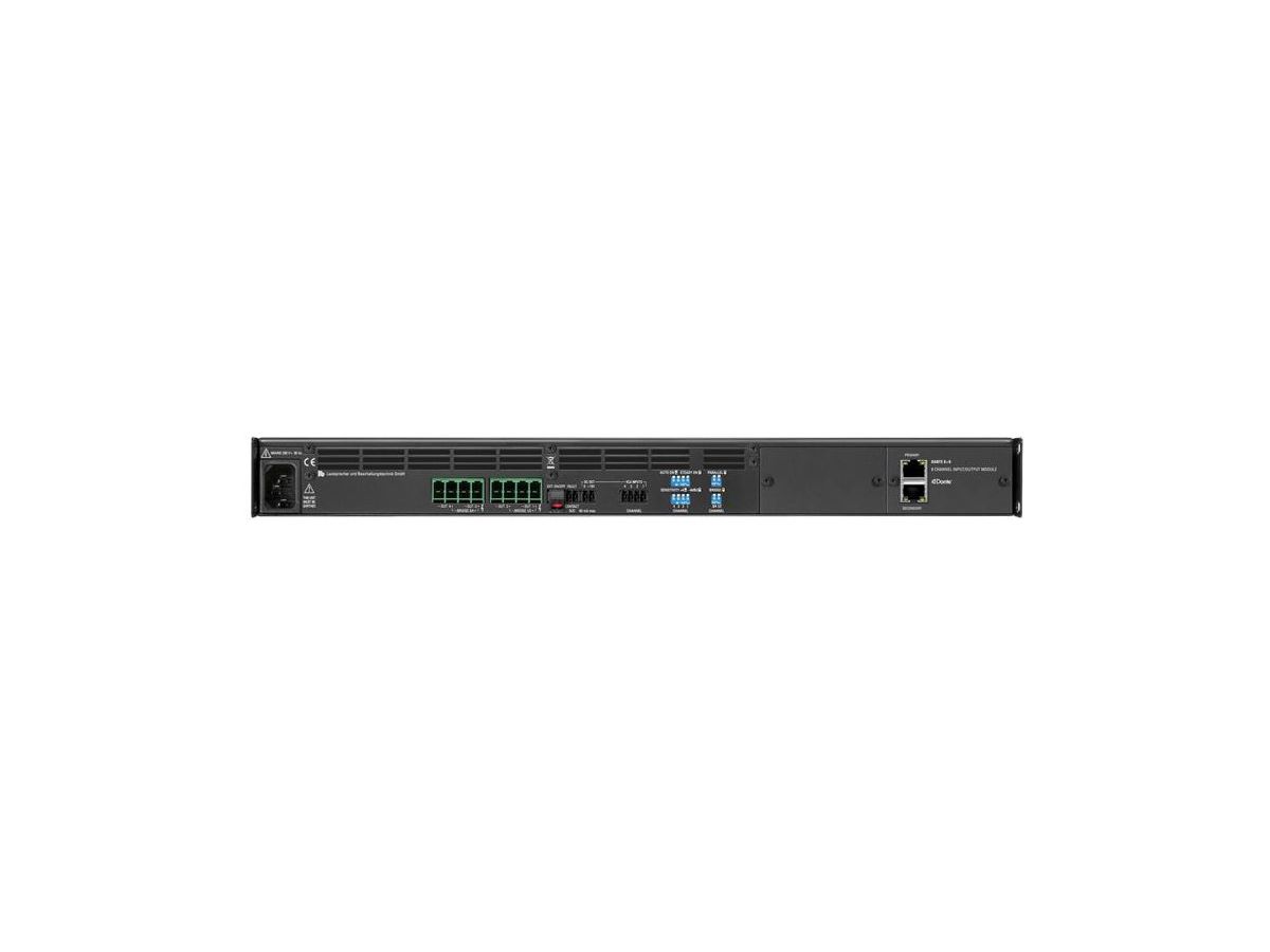 PA 4100 DANTE - Endstufe, 1 HE, 4 x 100 Watt, 4 x In Dan