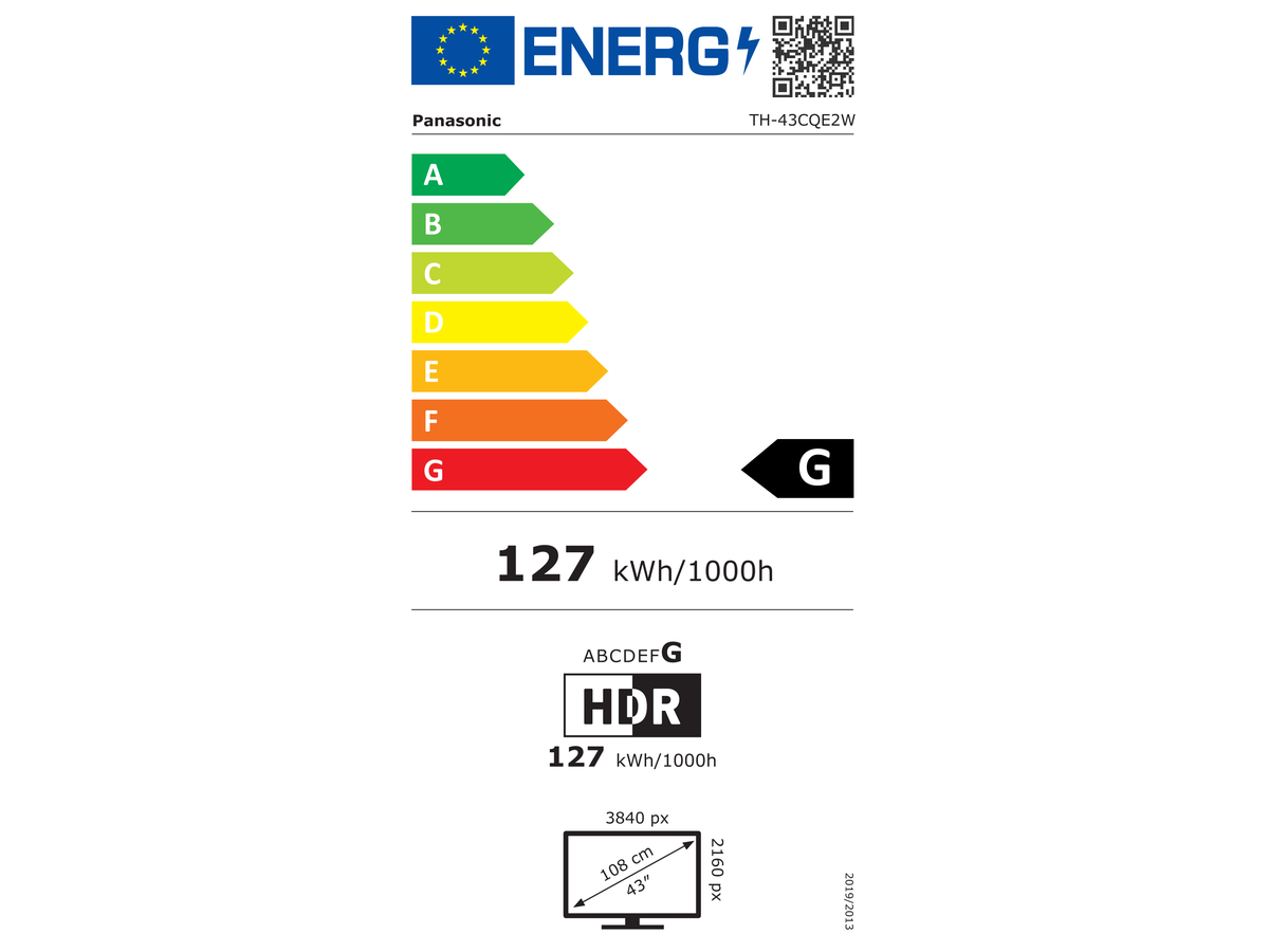 TH-43CQE2W - Professional Display, 43" 4K