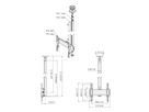 CT 242244B - Deckenh. drehbar Säule 220cm, 400x400 Sz