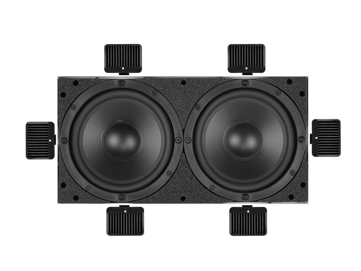 DE-X 300 SUB weiss - Randloser Stereo-Einbau-Subwoofer, recht