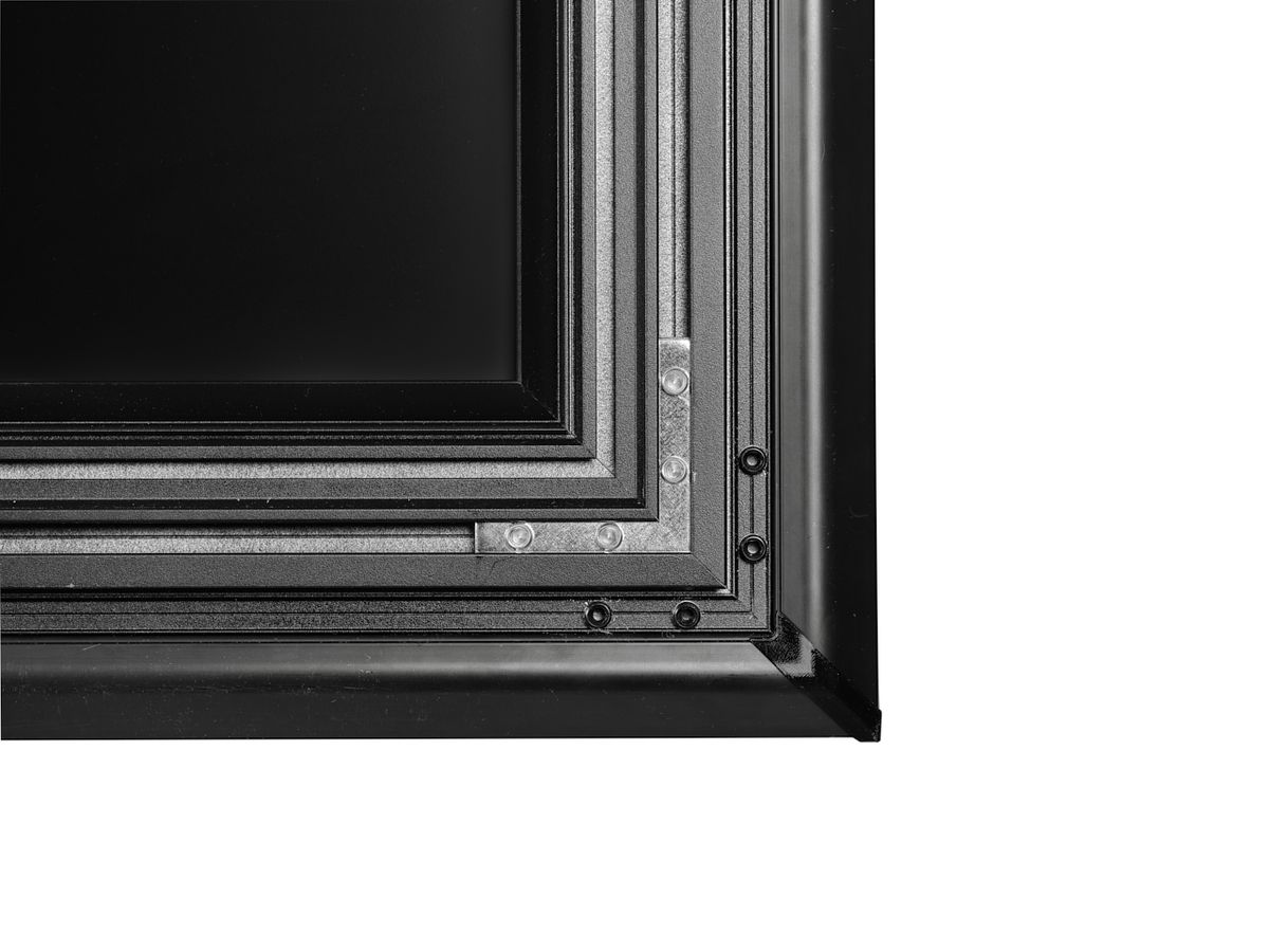 Living Thin - Rahmenleinwand 200 x 113cm - 16:9 Grey High Contrast - UST