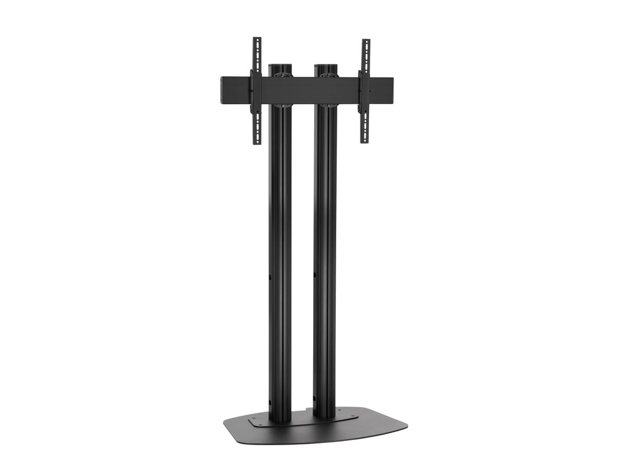 FD 1564B - Ständer 2 Säulen 150 cm, 600x400 Schwarz