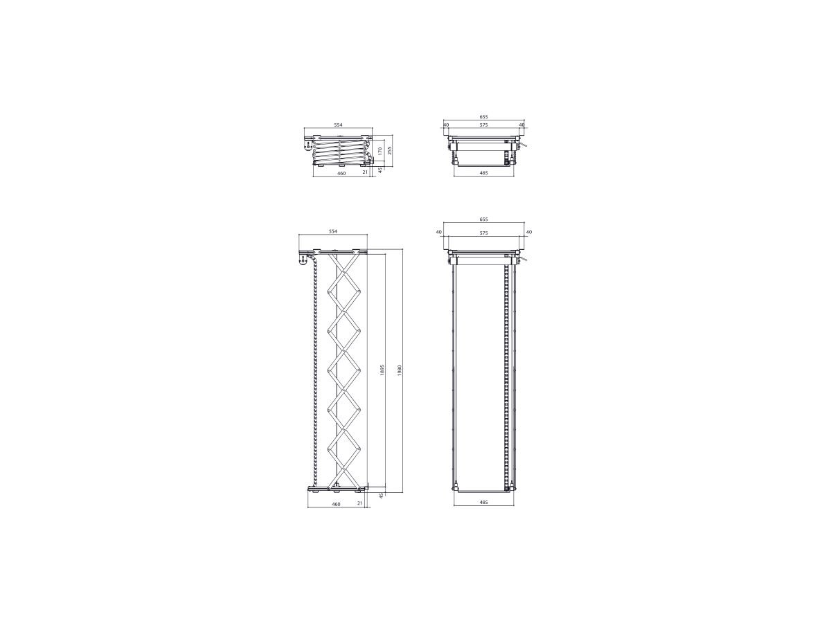 PPL 2170 - Projektor Liftsystem