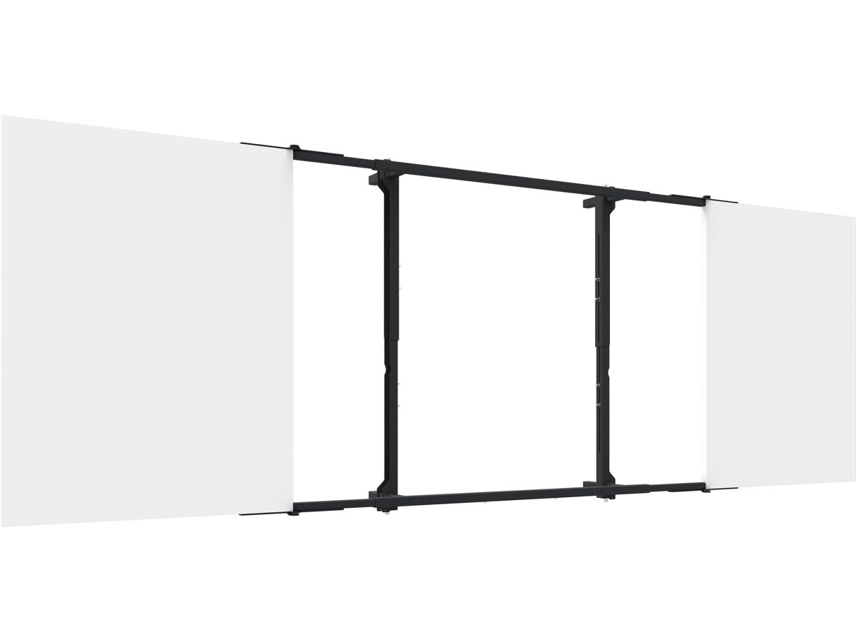Montagesatz inkl. Whiteboard aus - emailliertem Stahl für 75-85"