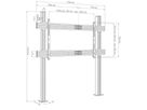 CPS Floor-Wall Single 86 - 110 Zoll - Support LED 3x3 paysage