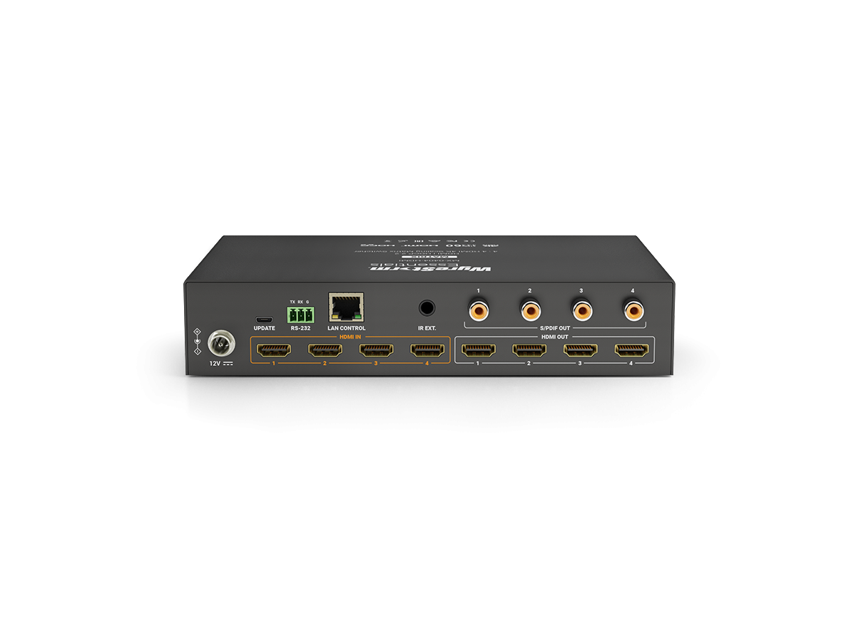 MX-0404-HDMI - Matrix 4x4 HDMI, Audio Out