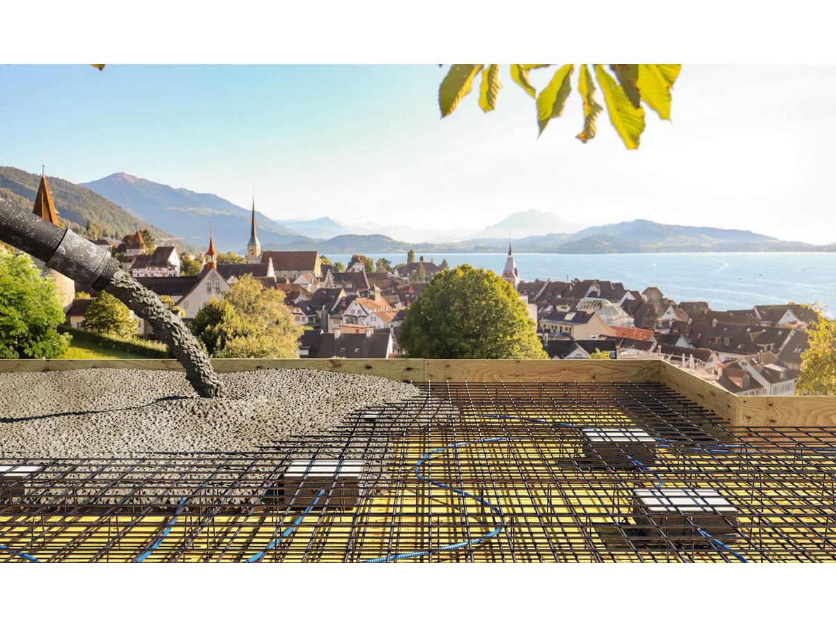 Einbaugehäuse Grösse L für Betondecken - passend für 6" Lochmass 215mm