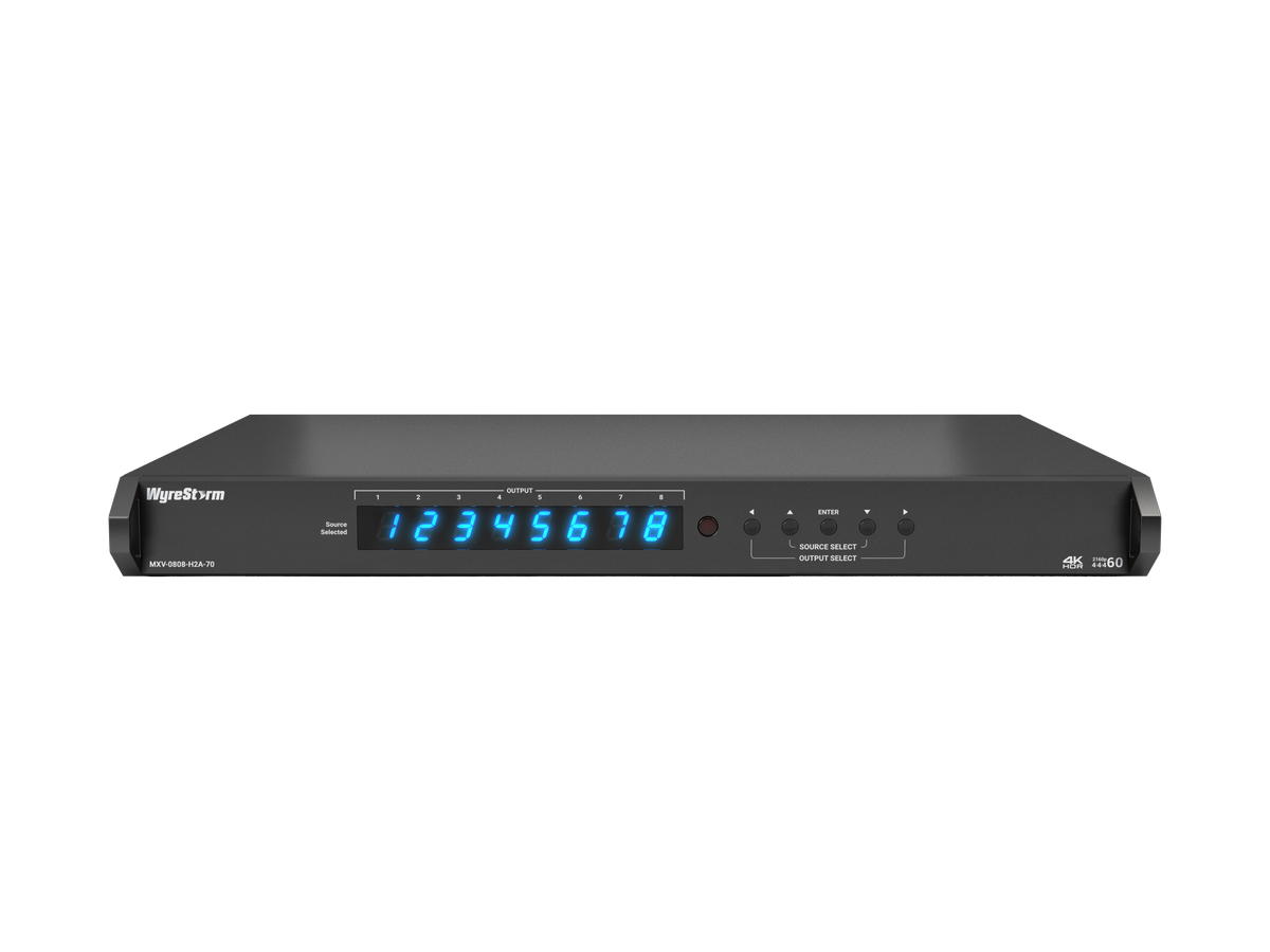 MXV-0808-H2A-V3 - Matrix HDBT 8x8, Audio