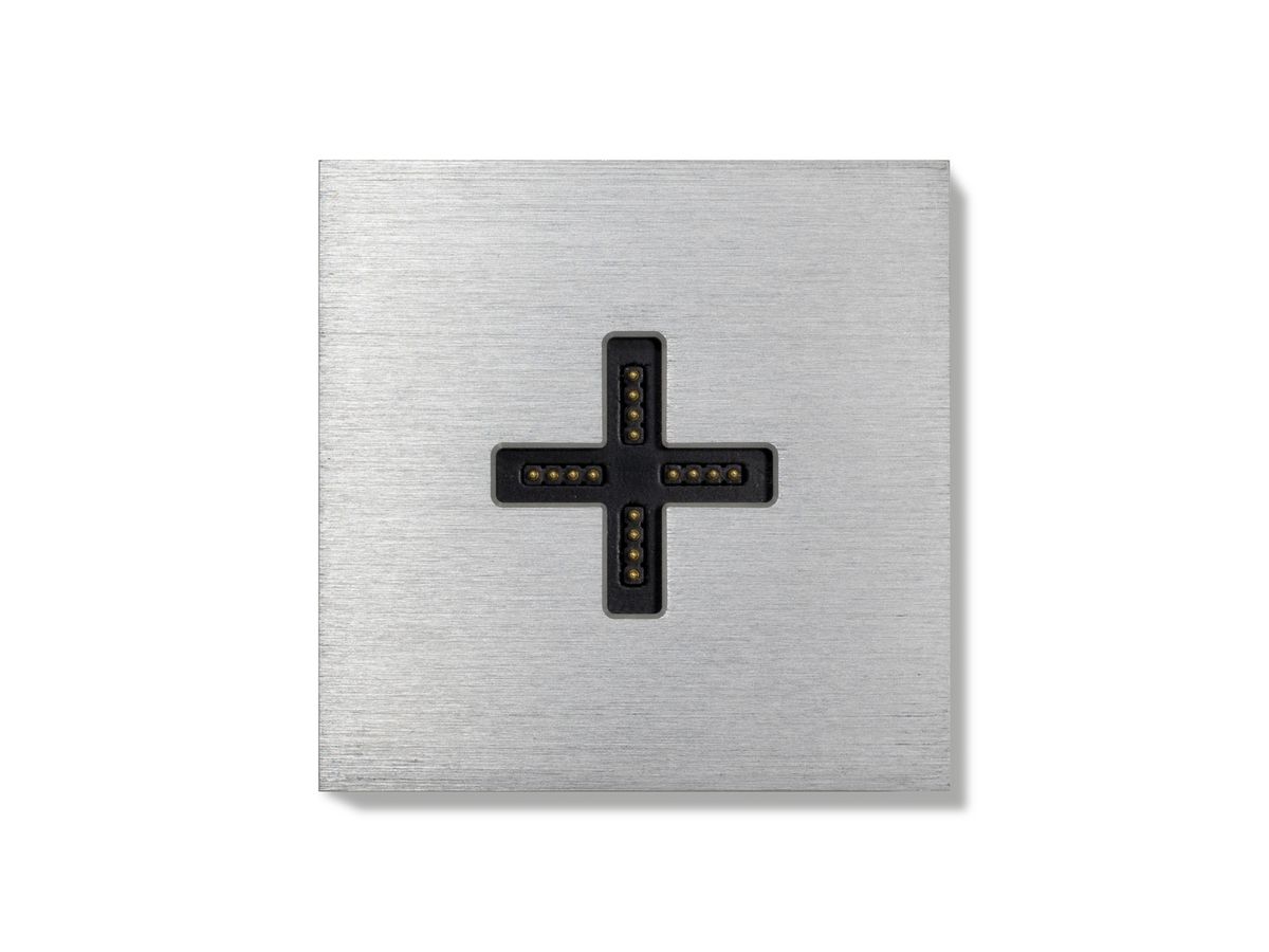 131-01 Eve plus - wall base cover - gebürstetes Alu