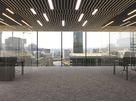 MICROBAFFLE acoustic wall - fiber black - 60x120cm 4-point suspension quer