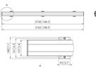 PFB 3427 - Display-Adapterbar 2765 mm, Schwarz