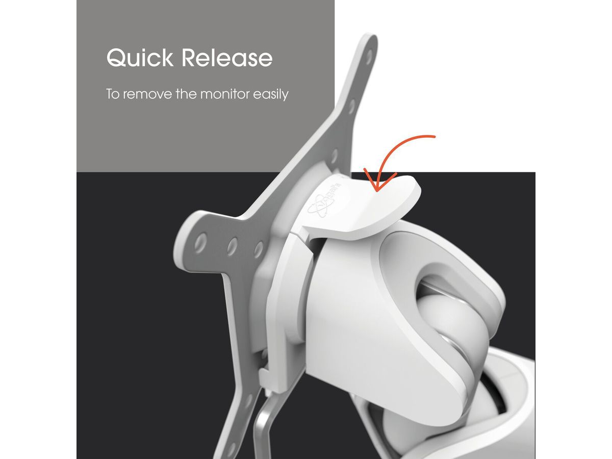 MOMO 4126 - Monitorhalter Motion Weiss