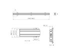 PFB 3427 - Display-Adapterbar 2765 mm, Schwarz