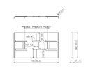 PFA 9115 - 'Display-Rückenabdeckung, Quer, 42 -49''