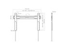 BL Superslim 600 - Wandhalterung starr - 55-75 Zoll - 18mm