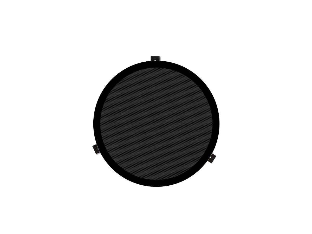 DE 200 LPT schwarz - 2-Wege-Einbaulautsprecher flach, rund, 1