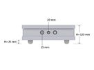 Boîtier d'encastrement taille S pour - plafonds en béton, adapté à un 6" 215mm