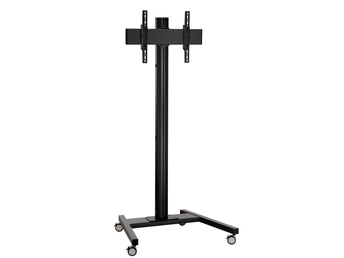 T 1544B - Trolley Säule 150cm, 400x400 Schwarz