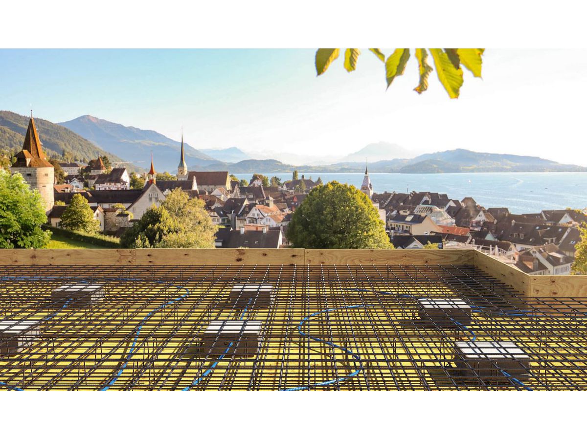 Einbaugehäuse Grösse L für Betondecken - passend für 6" Lochmass 215mm