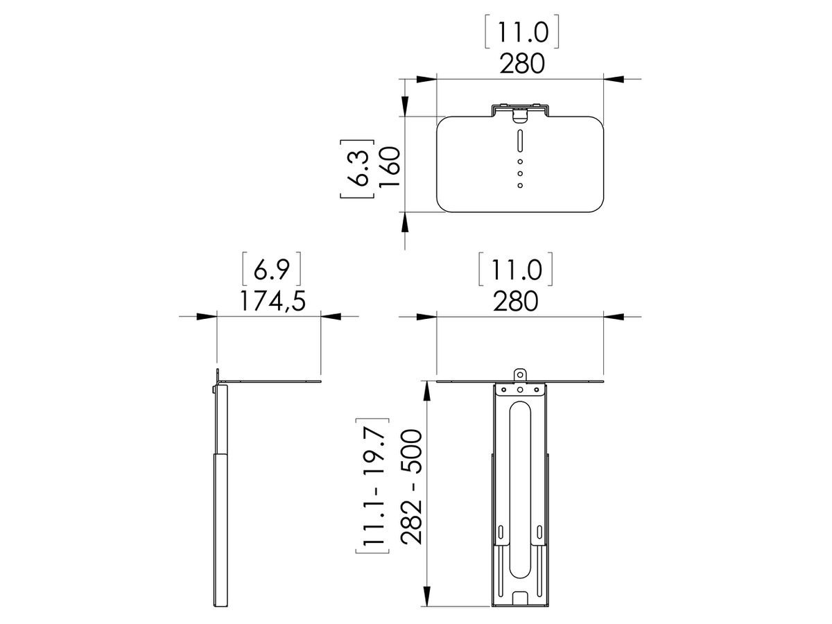 PVA 5050 - Kamera- und Lautsprecherhalter
