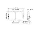 RISE A216 - Kit tableau blanc 65" pour RISE mural