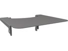 063.0110 - Standplattform 300 x 190 mm - Display Ständer, schwarz, max 85kg