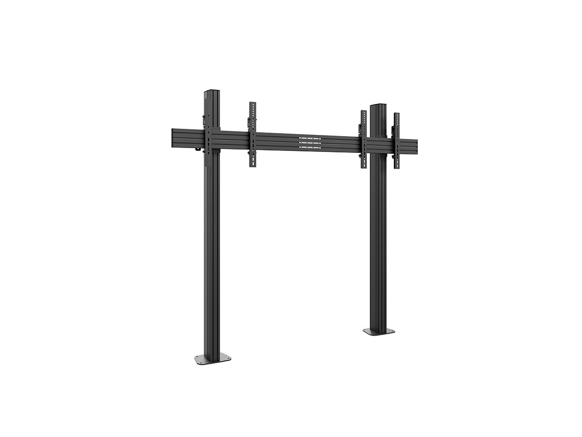 CPS Floor-Wall Dual 55 - 65 Zoll - Standsystem Boden-Wand fur 2 Displays 55
