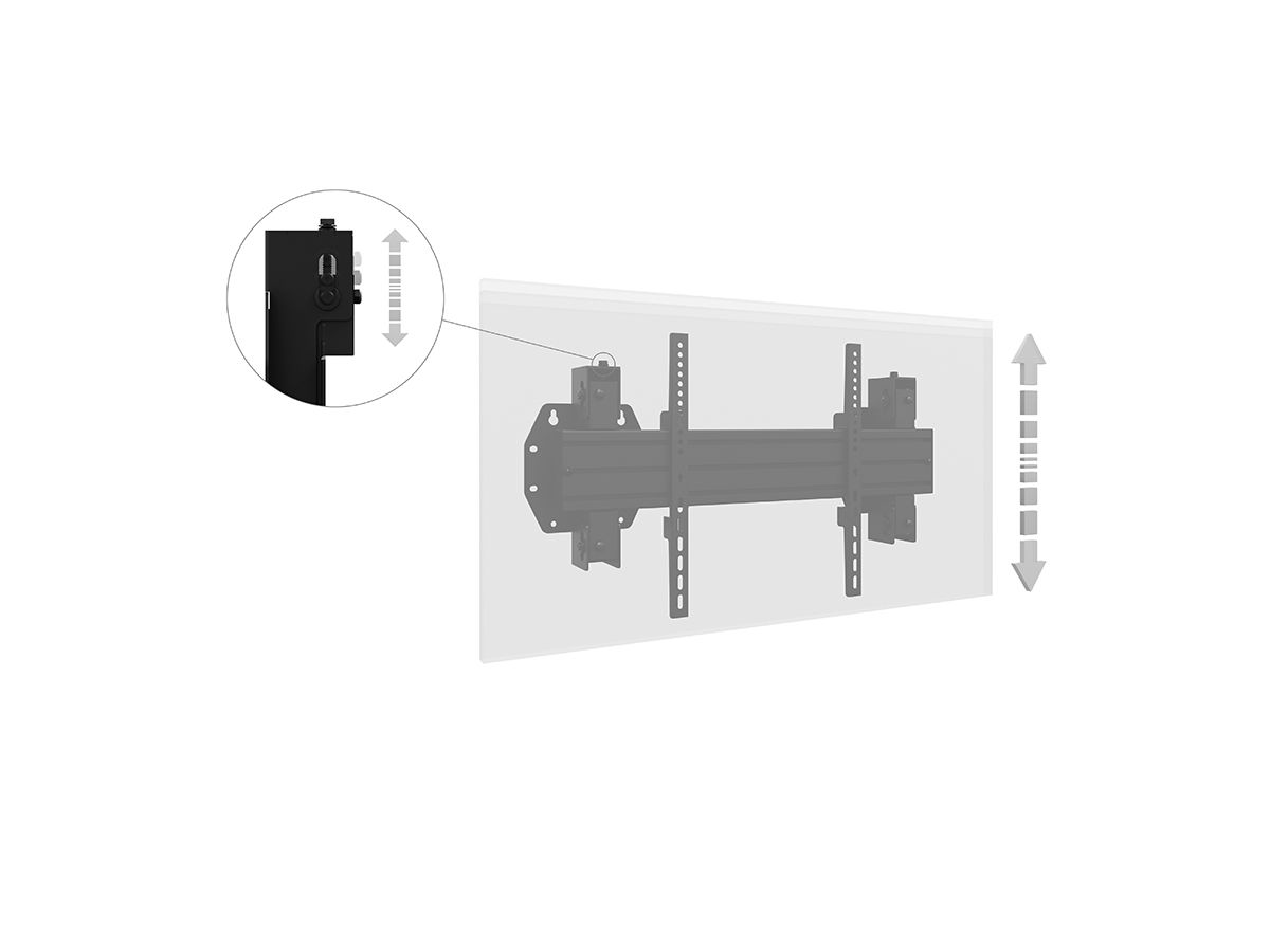WH Synchron HD 65-98ö Portrait - Wandhalterung schwerlast - 65-98 Zoll -