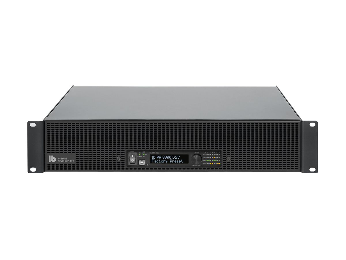 PA 8800 DSC CINCH - 'Endstufe mit  8 x 8 DSP , 19'', 2 HE, 8