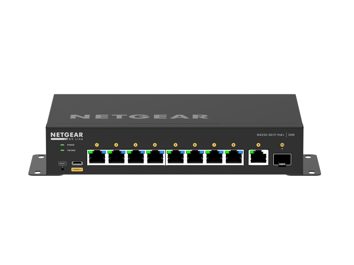 M4250-9G1F-POE+ - Network Switch 10 Port 1G, Managed, 110W