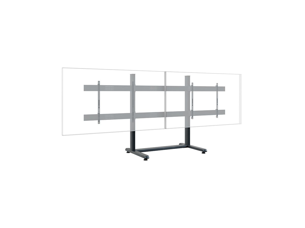 CPS Floorstand Dual 75 - 86 Zoll - Standsystem freistehend fur 2 Displays 7