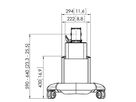 PFT 2515 - Displaywagen, Silber, 59 - 64 cm