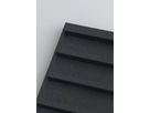MICROBAFFLE acoustic wall - fiber black - 60x120cm 4-point suspension quer