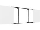 Montagesatz inkl. Whiteboard aus - emailliertem Stahl für 75-85"