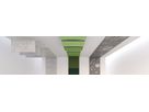 SURFACE acoustic wall - fiber black - 60x60cm 1-point suspension