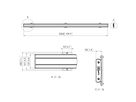 PFB 3433 - Display-Adapterbar 3315 mm, Schwarz