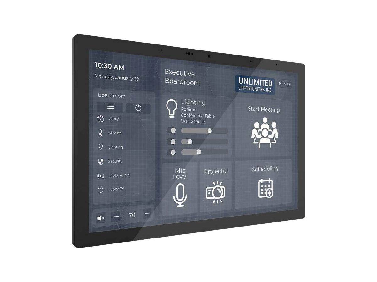 IST-10-B: 10" Touchpanel - Surface Touchpanel in Black