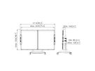 RISE A228 - Whiteboard-Set 86" für RISE Trolley