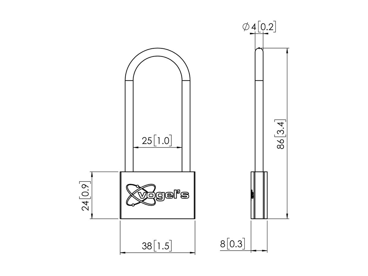 PFA 9109 - Bügelschloss für PFS