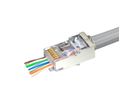 Simply45 - Pass Through Blue Tint - Cat5e STP 50 Stück