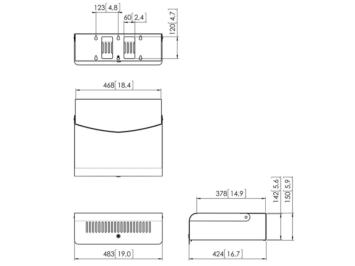 PFA 9113 - Armoire fermée à clé (- 20 kg), argent