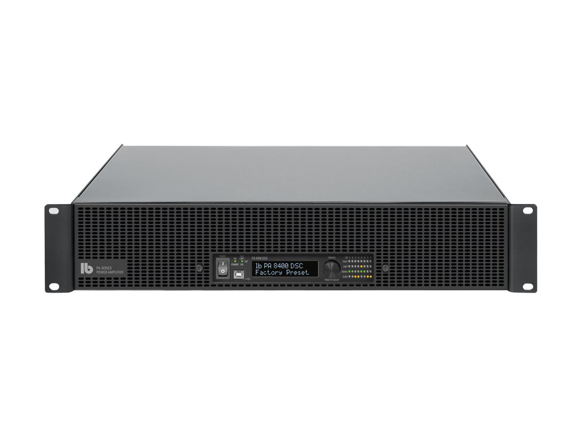 PA 8400 DSC DANTE - 'Endstufe mit  8 x 8 DSP , 19'', 1 HE, 8