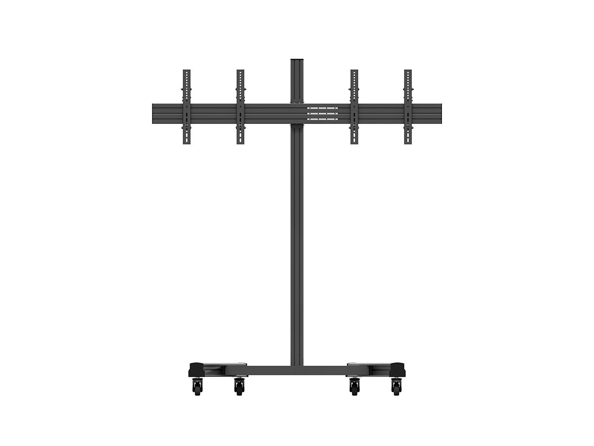 CPS Mobile Stand Dual 55 - 65 Zoll - Standsystem mobil fur 2 Displays 55-65