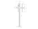 CPS Floor-Wall Single 55 - 65 Zoll - Standsystem Boden-Wand - 55-65 Zoll - VE